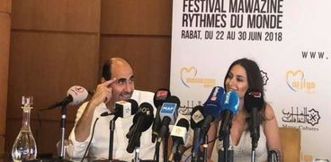 هبة طوجي تغني "سلم على مصر" بالمؤتمر الصحفي لمهرجان موازين