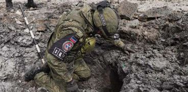 آثار قصف أوكراني على دونيتسك - أرشيفية