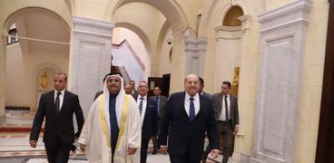 رئيس مجلس الشيوخ يستقبل رئيس البرلمان العربي