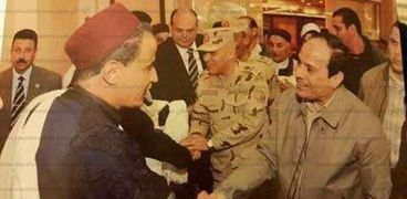 النائب مهدى العمده خلال لقائه مع الرئيس عبدالفتاح السيسى - صورة ارشيفية