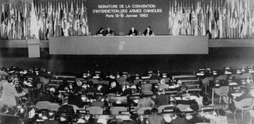 صورة أرشيفية لجلسة من جلسات نزع السلاح بالأمم المتحدة