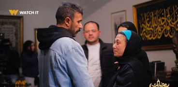 سلوى عثمان والدة الفنان أحمد العوضي في مسلسل «حق عرب»