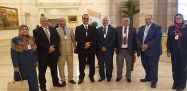 جانب من قيادات محافظة بني سويف المشاركون بمؤتمر التميز الإداري