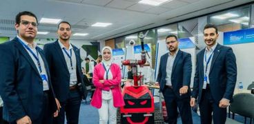 فريق روبوت الإطفاء المصري من هندسة المنصورة
