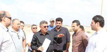 رئيس جهاز مدينة السادات يتفقد مشروعات المياه والصرف بالمدينة