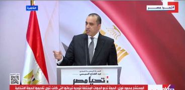 المستشار محمود فوزي - رئيس الحملة الانتخابية للمرشح عبد الفتاح السيسي