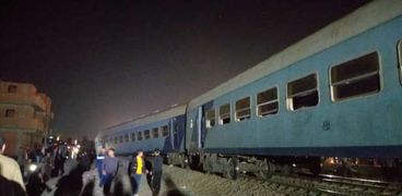 حادث قطار مينا القمح بمحافظة الشرقية