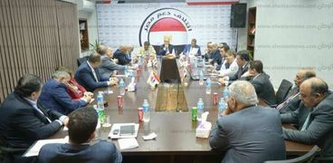 جانب من اجتماع ائتلاف دعم مصر لمناقشة قرارات الحكومة الاقتصادية