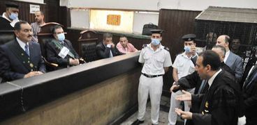 جانب من جلسة محاكمة المتهين بقتل شيماء جمال