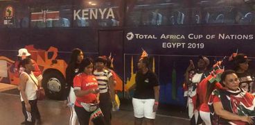 وصول المنتخب الكينى لمطار القاهرة