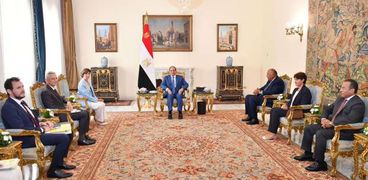 الرئيس عبد الفتاح السيسي خلال استقباله وزيرة الخارجية الفرنسية