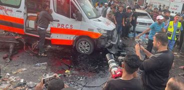 قصف إسرائيلي يستهدف سيارة إسعاف في غزة