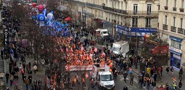 مظاهرات باريس ضد قانون نظام التقاعد في فرنسا