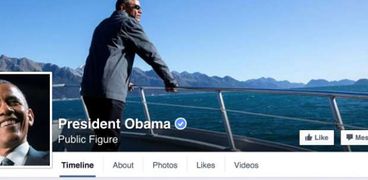 الصفحة الرسمية لـ"أوباما" على "فيس بوك"
