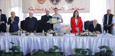 محافظ بورسعيد مع وزير الأوقاف والمفتي