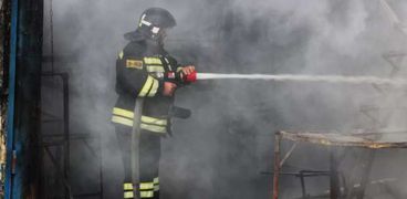 أحد عناصر الإطفاء في روسيا-صورة أرشيفية