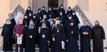 زيارة وفد رهباني من الكنيسة الروسية الأرثوذكسية لدير الأنبا شنودة بسوهاج