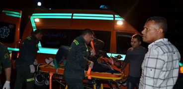 بالصور| مصرع وإصابة 6 في تصادم سيارة ملاكي مع جيب عسكري بشرم الشيخ