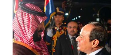 الرئيس عبدالفتاح السيسى والأمير محمد بن سلمان ولى عهد السعودية