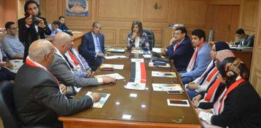وزيرة الهجرة تلتقى وفد الجالية المصرية بأوكرانيا