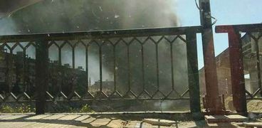 حريق هائل بترعة النوبارية غرب الإسكندرية