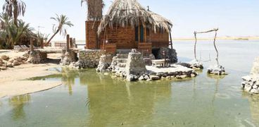 بحيرة فطناس في سيوة ومنسوب المياه بها