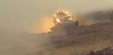 تدمير دبابة ميركافا إسرائيلية بقذيفة الياسين 105