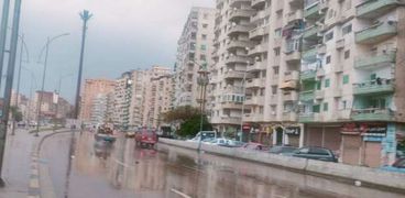 أمطار نوة الكرم تضرب الإسكندرية