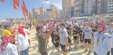 المهرجان الرياضي على شواطئ الإسكندرية