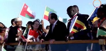 الرئيس عبدالفتاح السيسي مع الشباب العربي والإفريقي