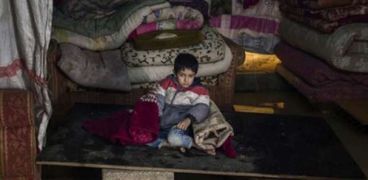 طفل سورى لاجئ بلبنان