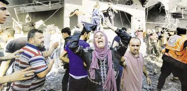 استمرار العدوان الإسرائيلى على «غزة» أسفر عن قتل وتدمير وتهجير داخل القطاع