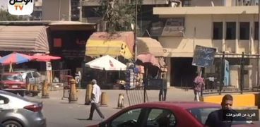 لحظة إطلاق شخص النيران بشكل عشوائي في منطقة موقف سيارات أحمد حلمي