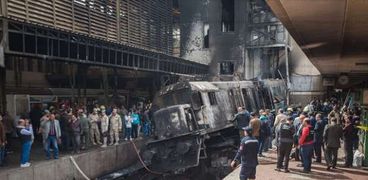 حادث حريق محطة مصر