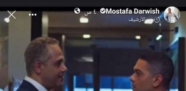 آسر ياسين ومصطفى درويش في مشهد من مسلسل «سوتس»