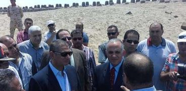 وصول وزير الموارد المائية والري في زيارة تفقدية لكفر الشيخ