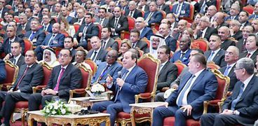 الرئيس عبدالفتاح السيسي خلال كلمته على هامش افتتاح الملتقى والمعرض الدولي الأول للصناعة