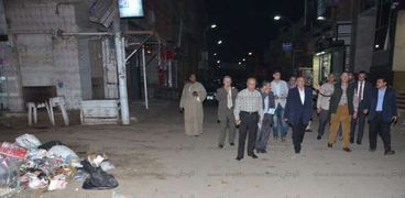 جانب من زيارة محافظ بني سويف المفاجئة الشوارع مدينة ناصر