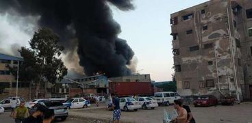حريق بمصنع جلود فى بورسعيد