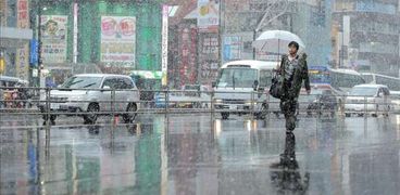طوكيو تشهد هطول ثلوج