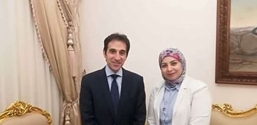 السفير بسام راضي والإذاعية شيرين عبدالخالق