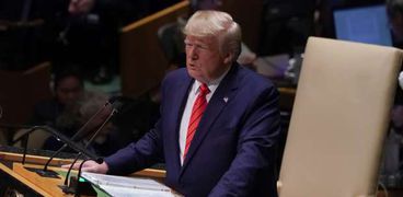 الرئيس الأمريكي دونالد ترامب يدلي بكلمته أمام اجتماعات الجمعية العامة للأمم المتحدة