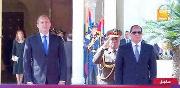 الرئيس عبدالفتاح السيسى ونظيره البلغاري