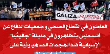 تظاهرات داعمة لغزة