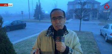 خالد سلامة مراسل قناة «القاهرة الإخبارية» من تورونتو