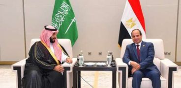 الرئيس عبدالفتاح السيسى والأمير محمد بن سلمان ولى عهد السعودية