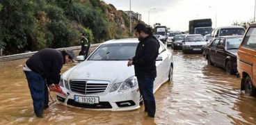 أمطار غزيرة فى لبنان