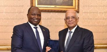 علي عبدالعال وسفير جنوب السودان في مصر