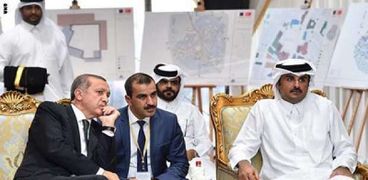 أمير قطر والرئيس التركي..صورة أرشيفية