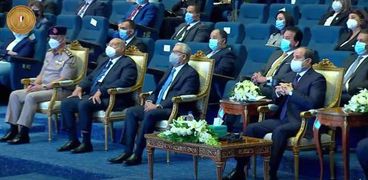 الرئيس عبدالفتاح السيسى خلال فعاليات إطلاق الاستراتيجية الوطنية لحقوق الإنسان أمس